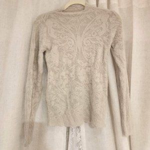 Vintage Light Grey Japanese Super Soft Mockneck Sweater